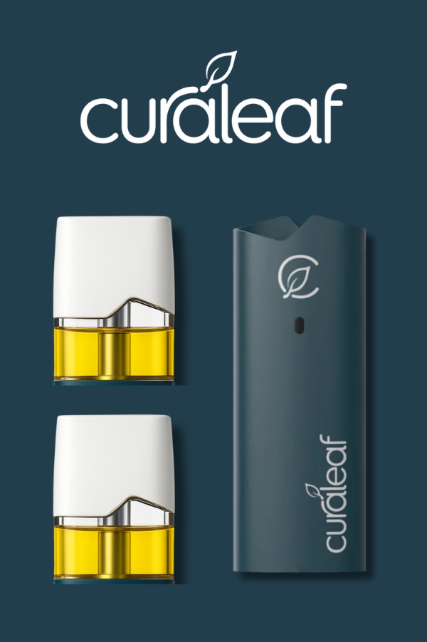 Curaleaf Medizinischer Vape Pen (Komplettsystem=Kartusche 2x 0,5mL + 1x Inhalator)